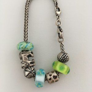 Trollbeads Bracelet with 7 charms